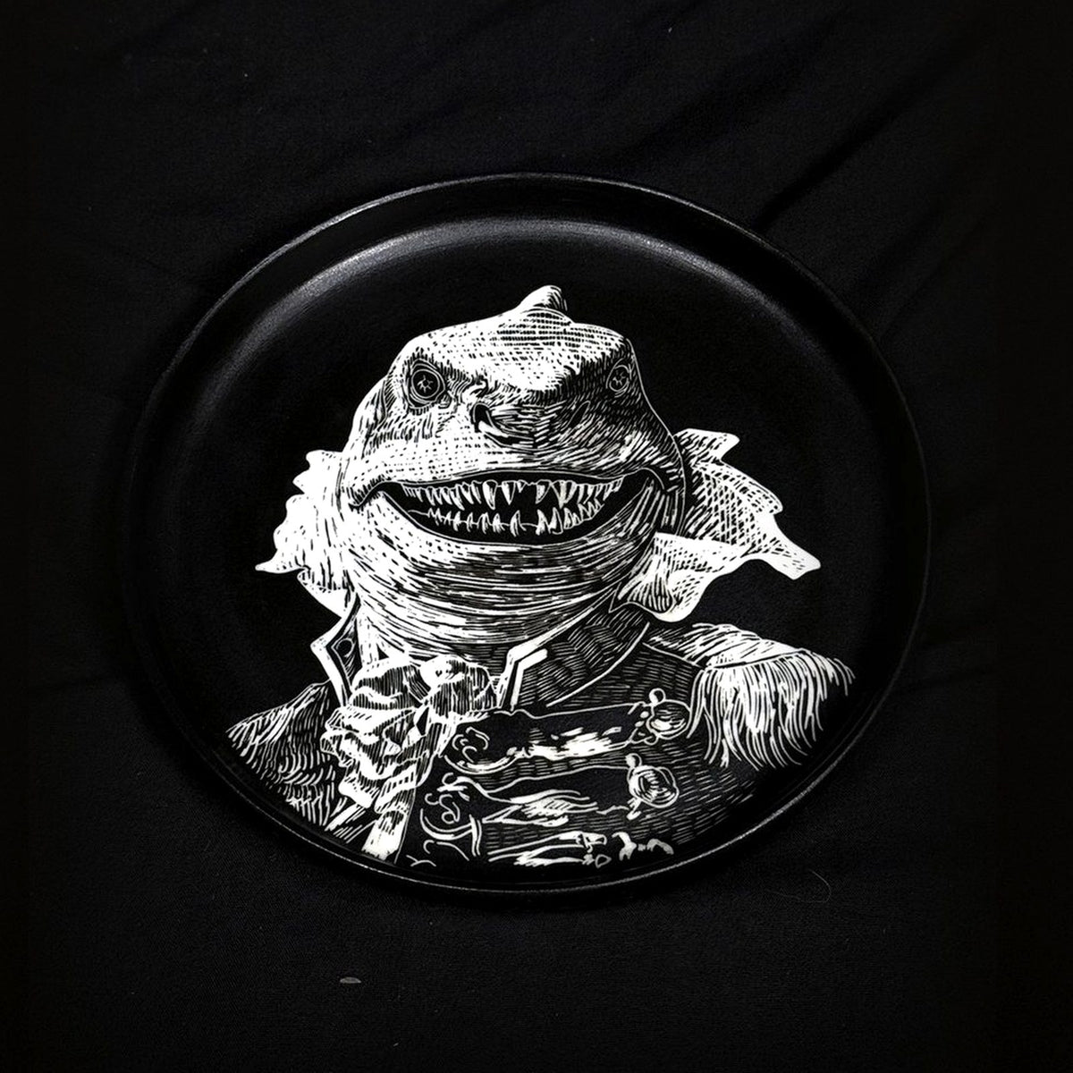 Masked Elder Round Plate scale-normalized cover image by ASKR Wares