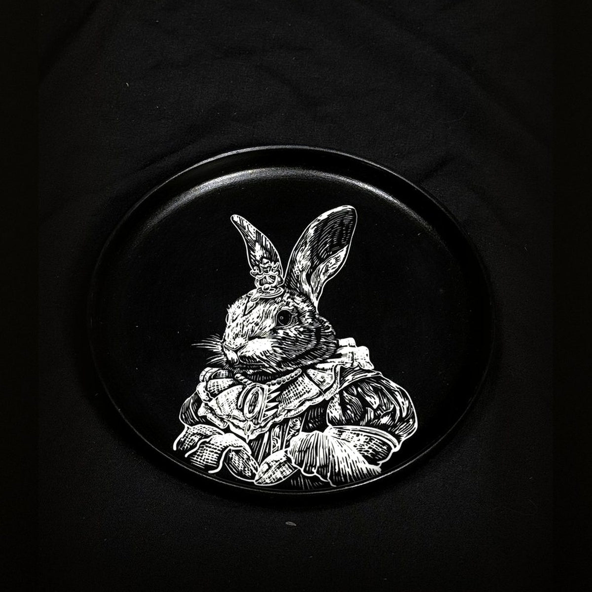 Rabbit Gentleman Round Plate scale-normalized cover image by ASKR Wares