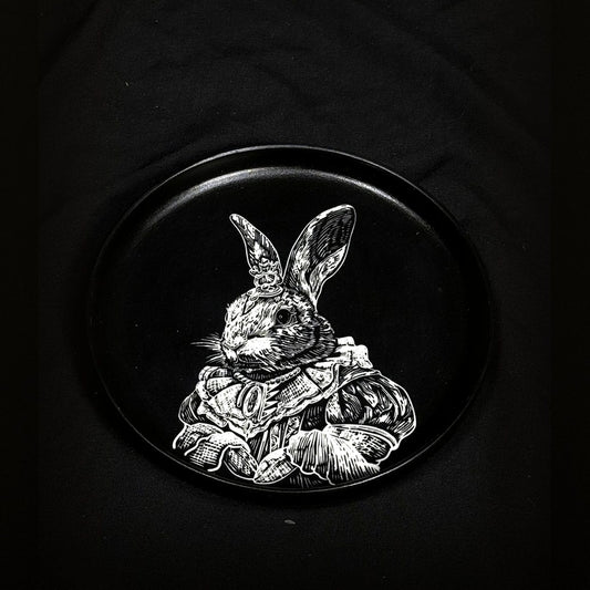 Rabbit Gentleman Round Plate scale-normalized cover image by ASKR Wares
