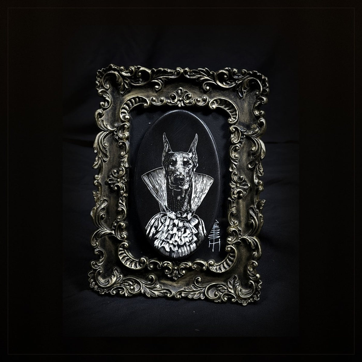 Ornate Coffin Figure Frame by ASKR Wares