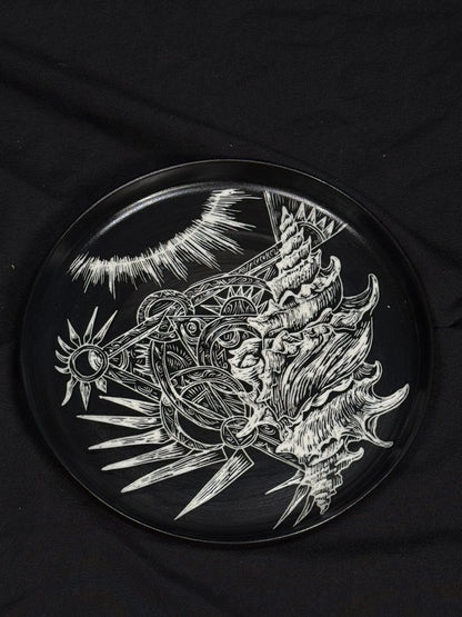 Sea Dragon Oval Plate by ASKR Wares