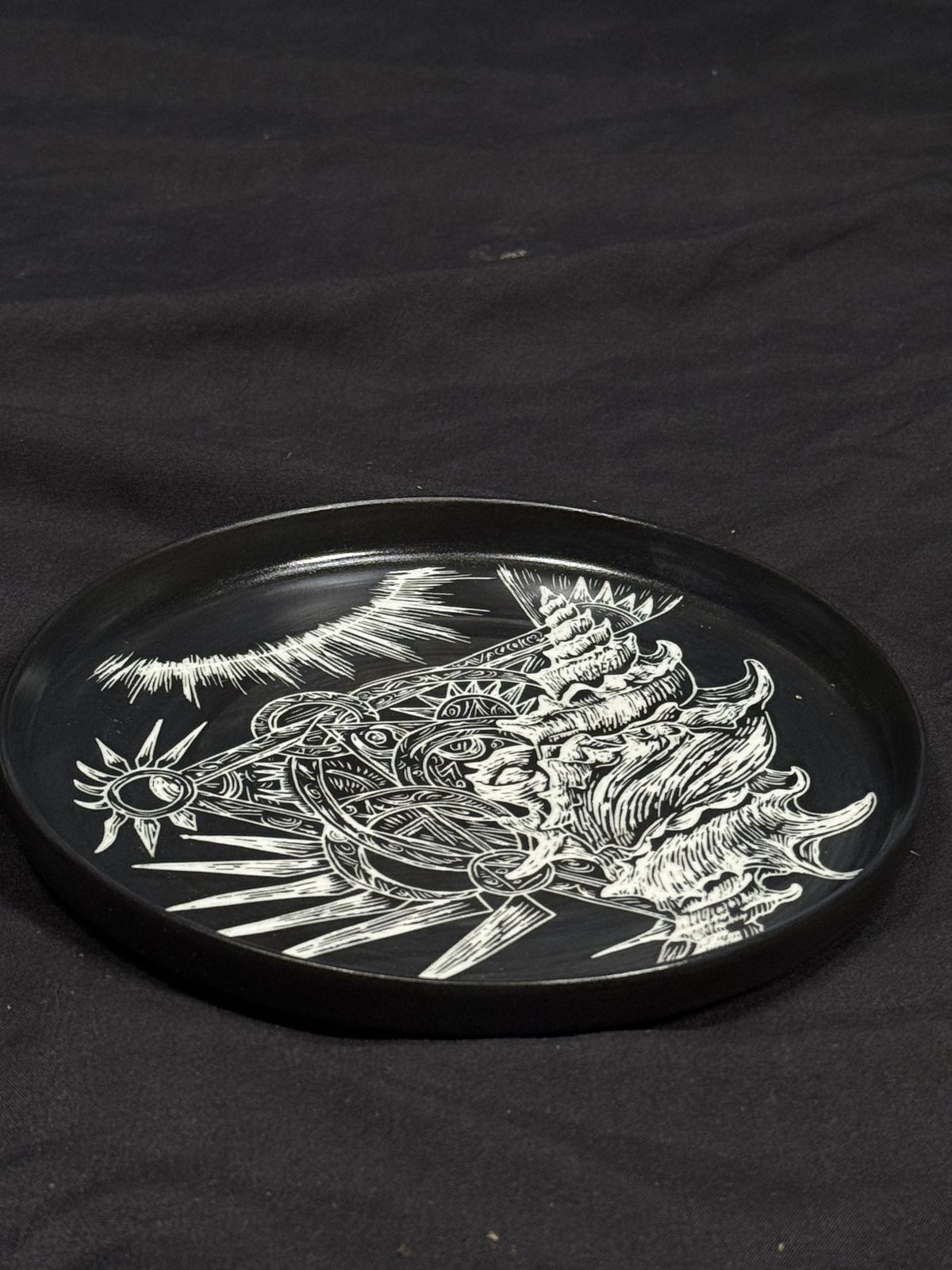 Sea Dragon Oval Plate by ASKR Wares