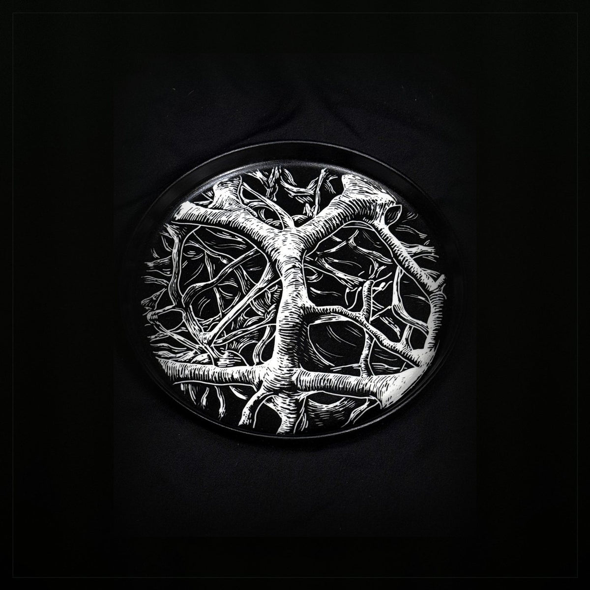 Branch Network Round Plate by ASKR Wares