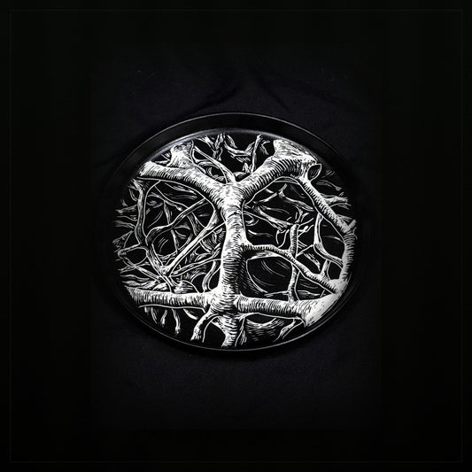 Branch Network Round Plate by ASKR Wares