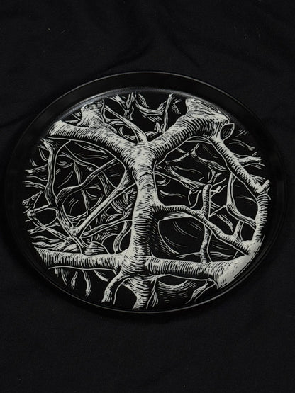 Branch Network Round Plate by ASKR Wares