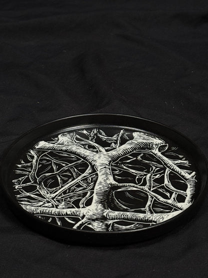 Branch Network Round Plate by ASKR Wares